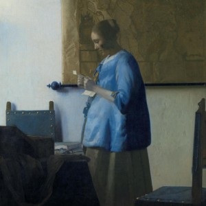 Johannes Vermeer, Briefleserin in Blau (1662-1664), Rijksmuseum Amsterdam.