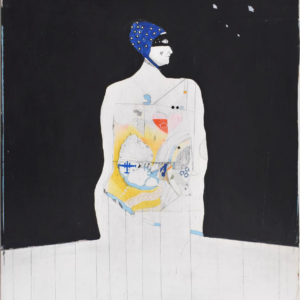 Museum of Contemporary Art San Diego. For Dear Life: Art, Medicine, and Disability. Xray Woman in Bathing Cap (X-Ray Woman 2), 1961, Lynn Hershman Leeson. Courtesy of Lynn Hershman Leeson and Altman Siegel Gallery.